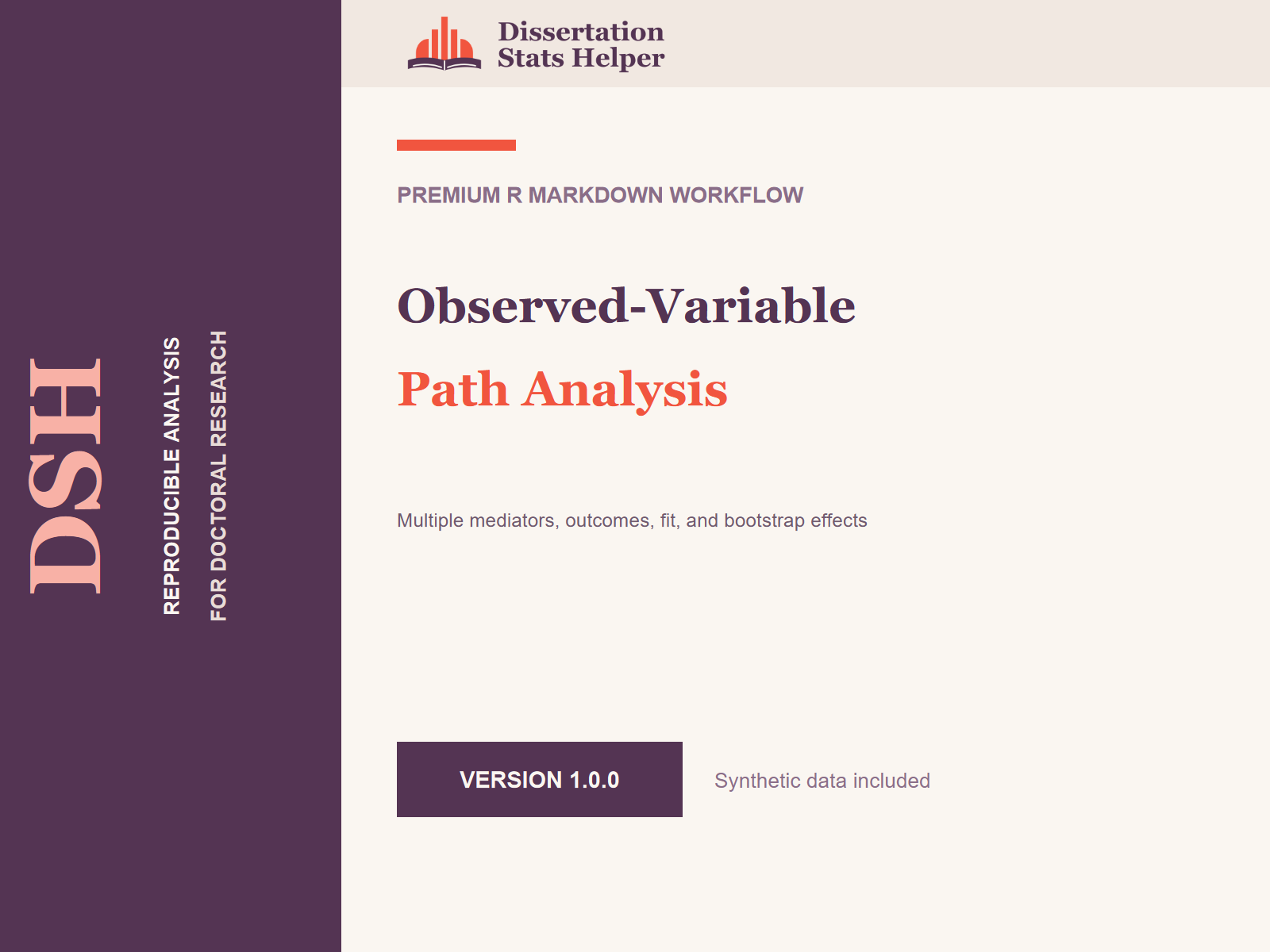 Observed-Variable Path Analysis product cover